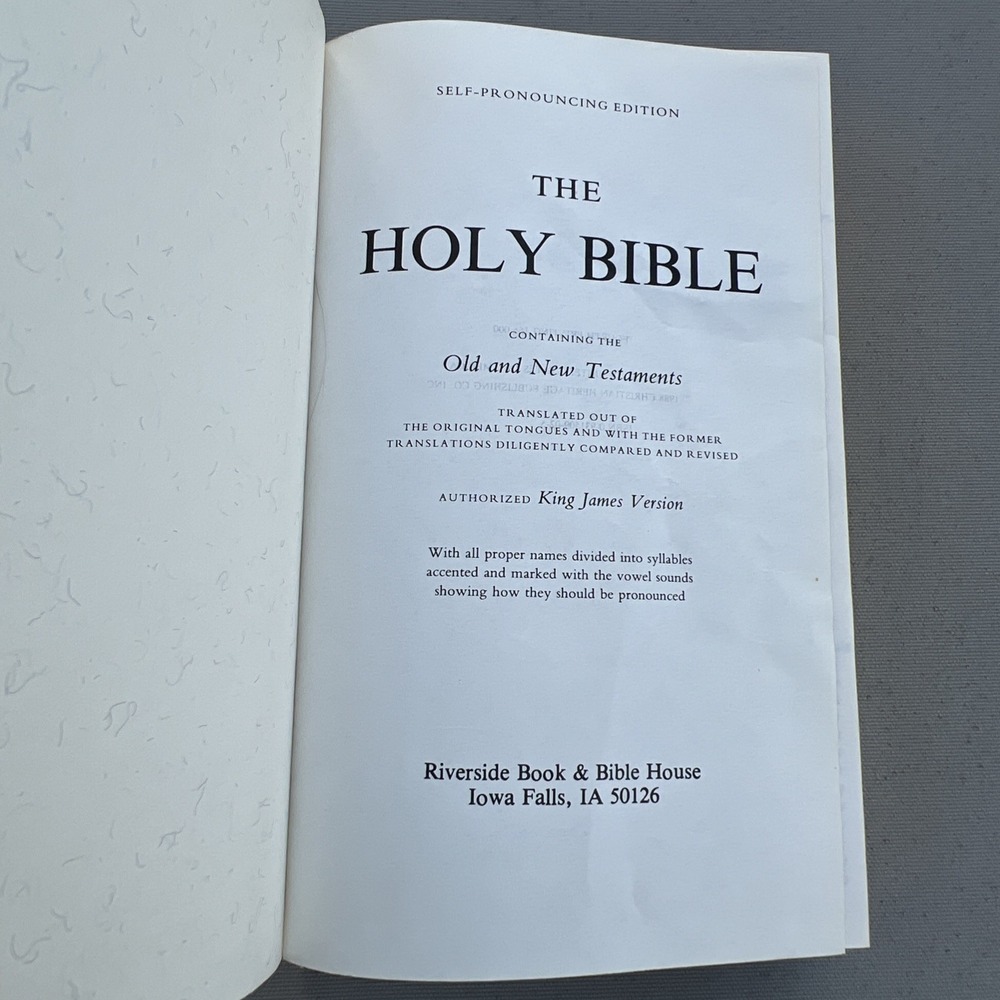 Vtg 1988 KJV Holy Bible Red Letter Edition Dictionary Concordance Leather - Picture 9 of 10